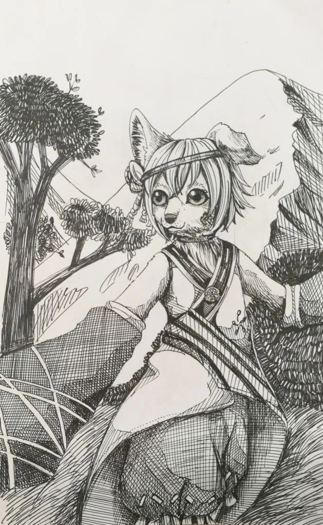 犬娘小靛 by FurryFenris, 兽娘, 犬, 狗, 中世纪风, 兽人