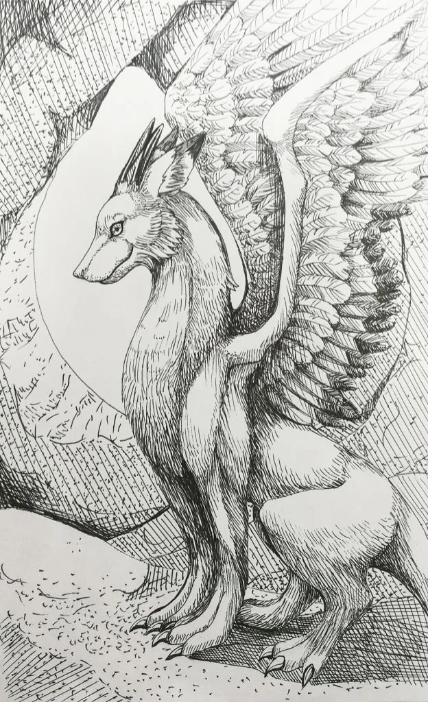 毛毛龙 by FurryFenris, 龙, 中世纪风