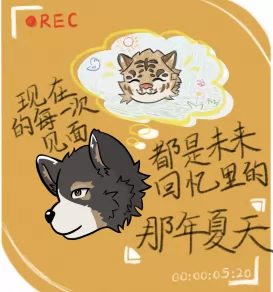 橘色的绒毛 by 想学画画