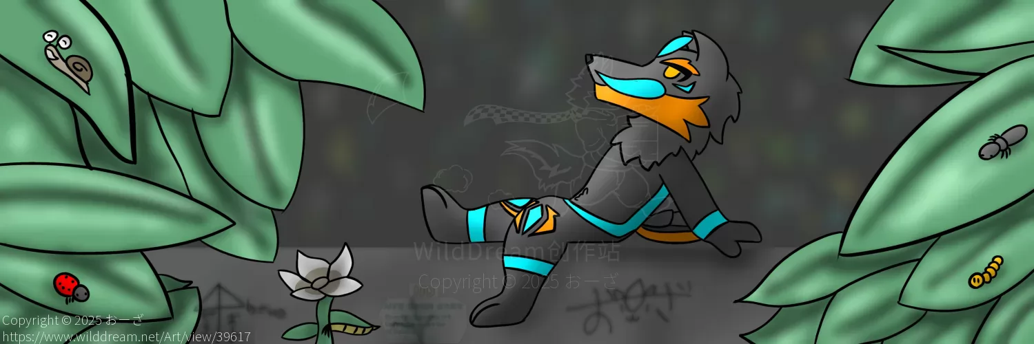 MyZelaruheader by おーざ, boy, furry, night, Zelaru, ゼラル