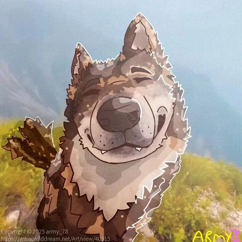 Happy wolf by army_78, Wolf