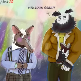 Moth and anteater fashion time!