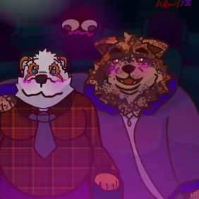 Two lovely people having a date!