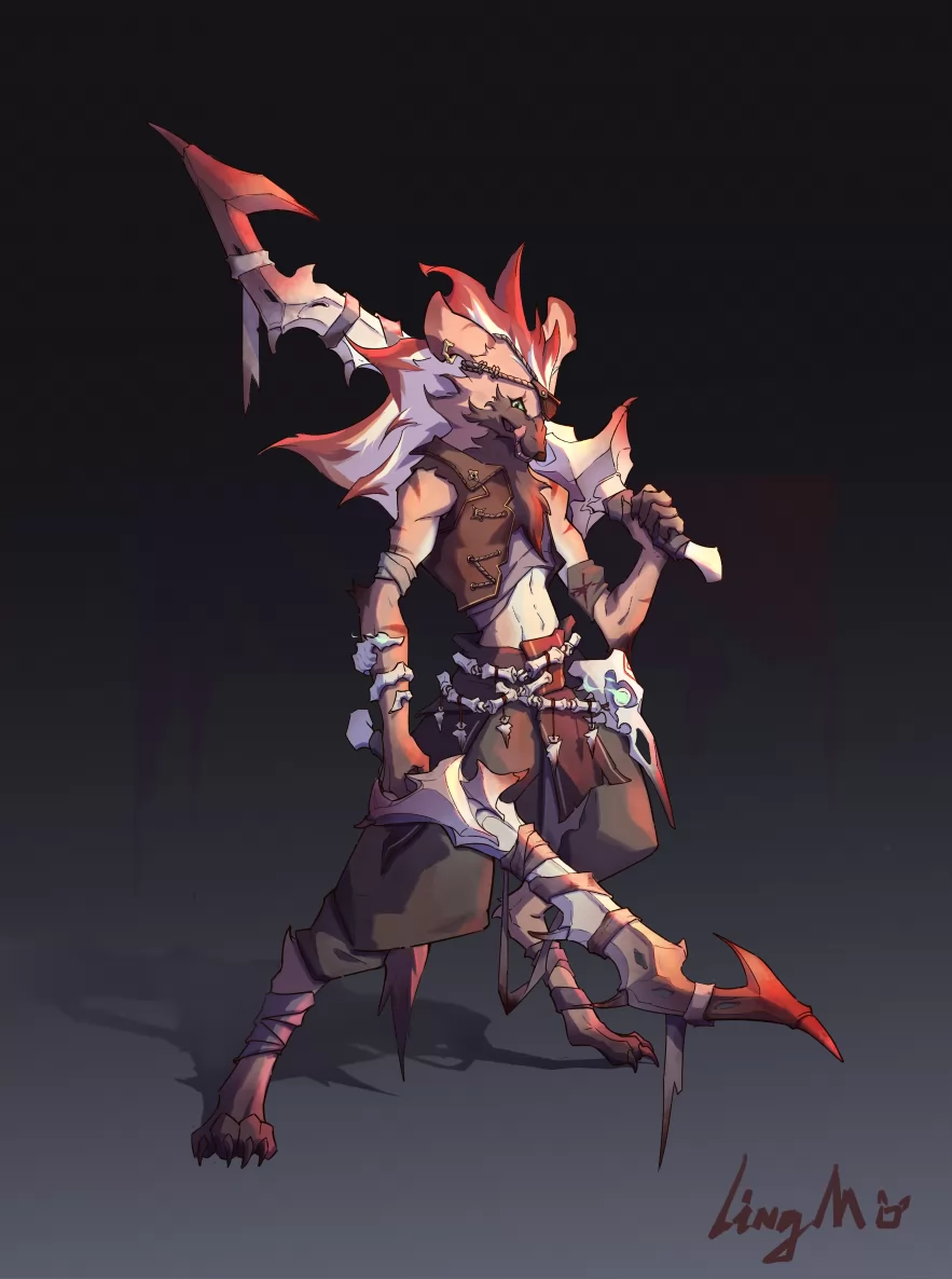 鬣狗海盗 by 翎爅, furry, OC, 兽人