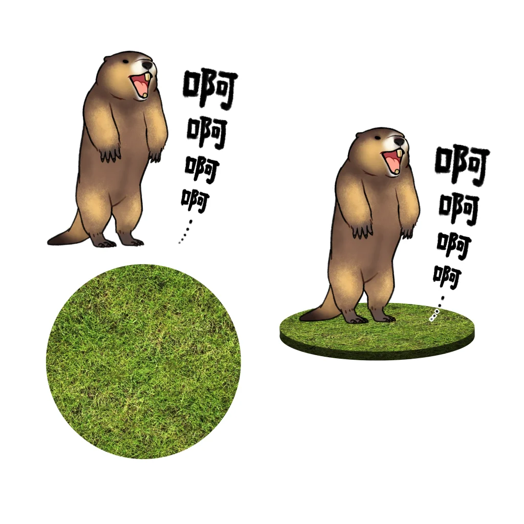 立牌 by 犬神x徹夜, 旱獭