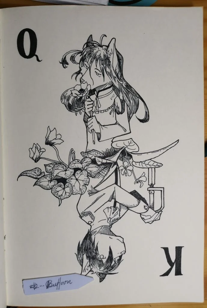 Queen & King by 啦buffoon, 兽人, 花