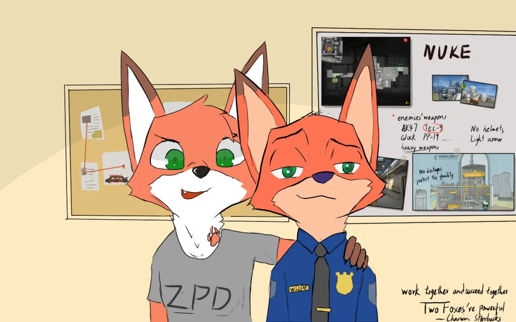 合影 by Charwin_Starbucks, zootopia, 狐狸, fox