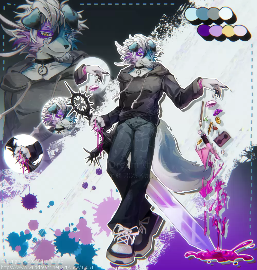 OC全身【夜间】 by KianYemao, OC, 兽人, 宝可梦