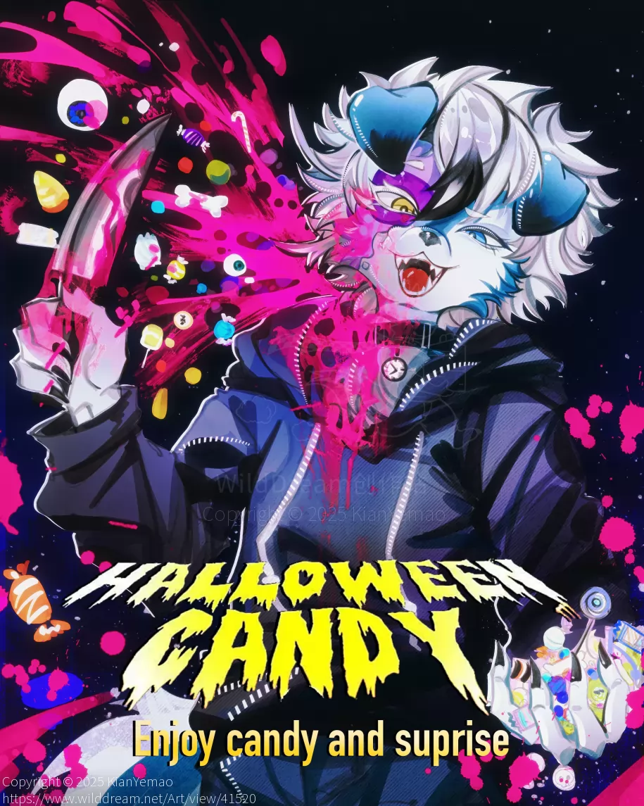 Halloween！ by KianYemao, OC, 兽人, 插画