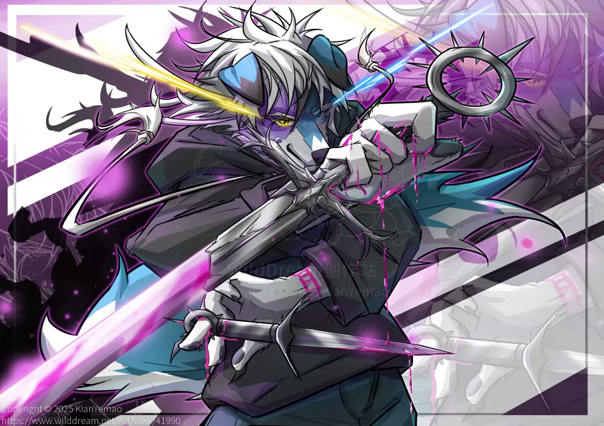 双刃 by KianYemao, furry, OC, 兽人