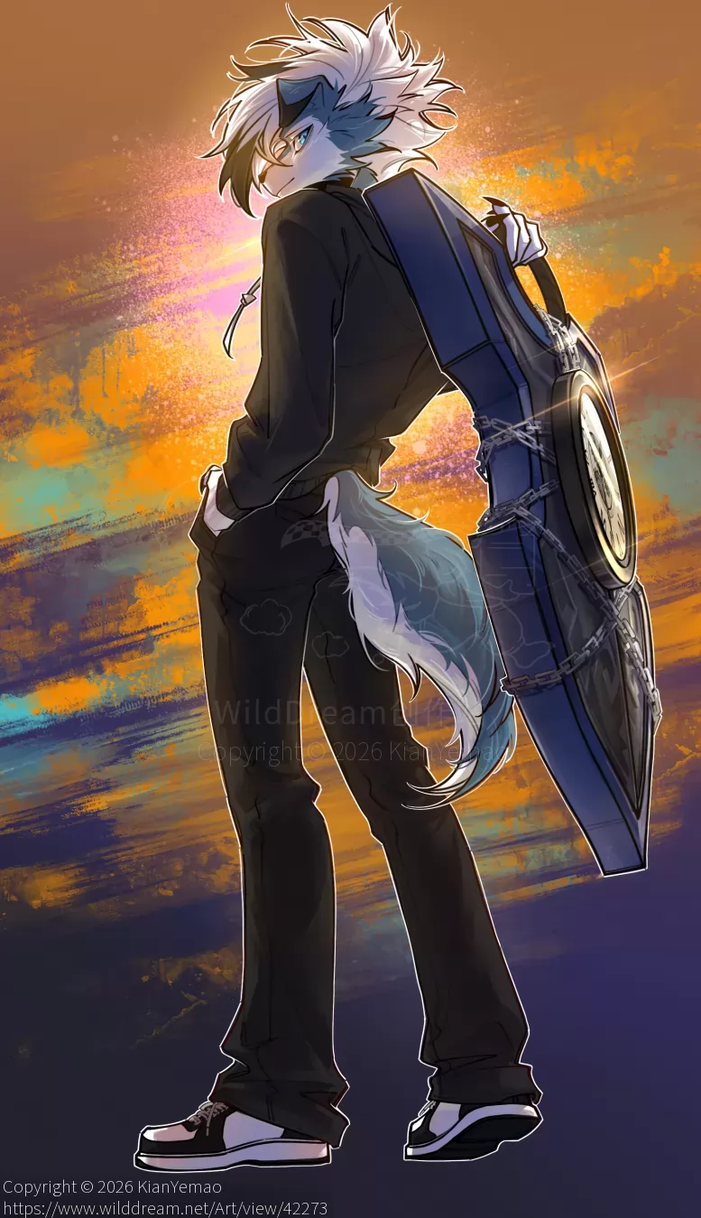 kian立绘 by KianYemao, furry, OC, 兽人, 兽设