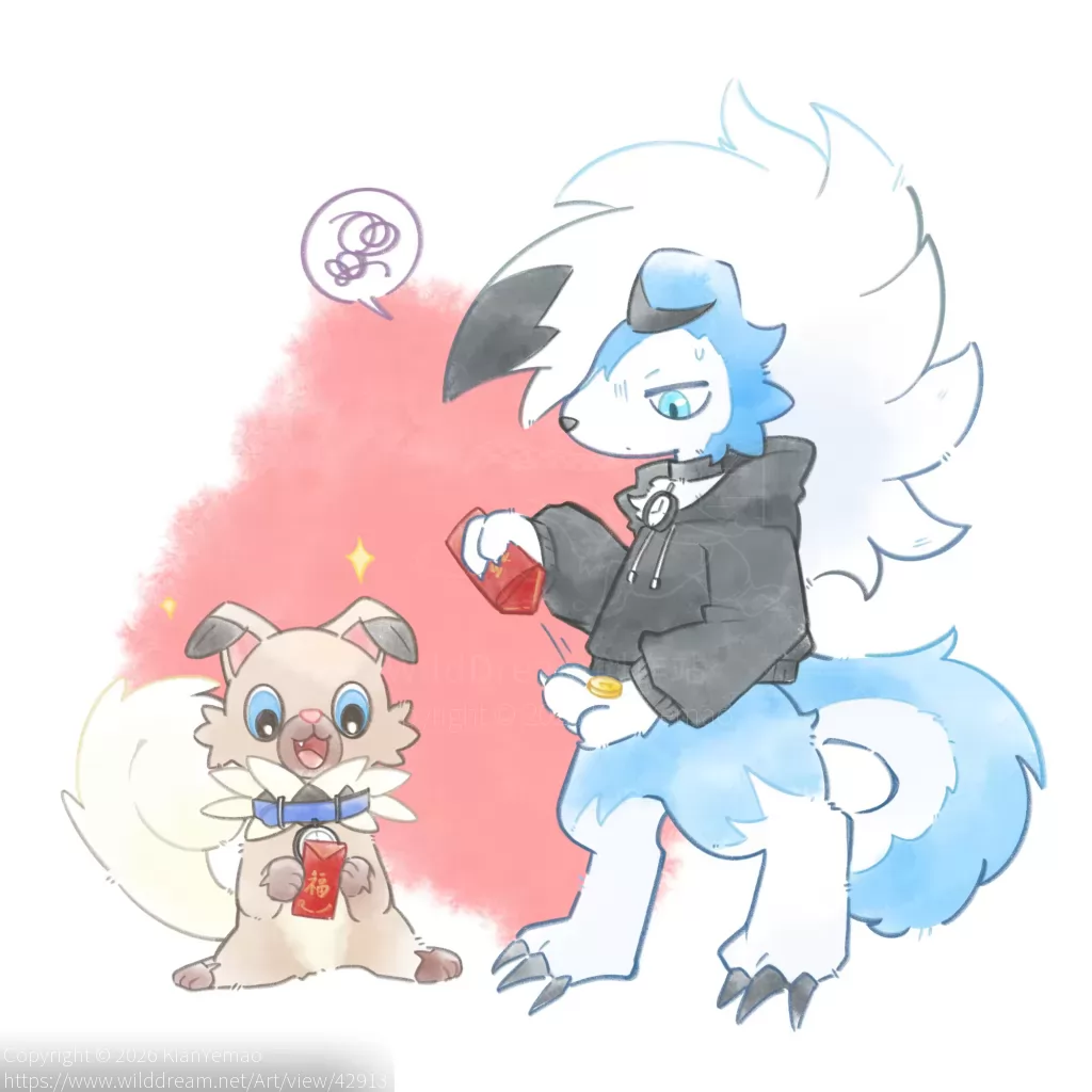 红包 by KianYemao, furry, OC, 兽, 兽人, 兽设, 宝可梦