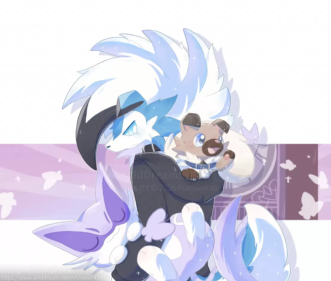 兜帽 by KianYemao, furry, OC, 兽, 兽人, 兽设, 宝可梦