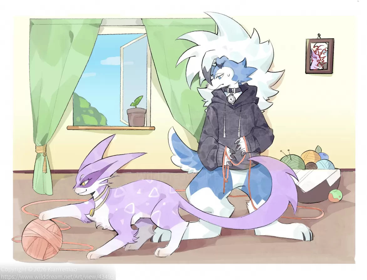 毛线球 by KianYemao, furry, OC, 兽, 兽人, 兽设, 宝可梦
