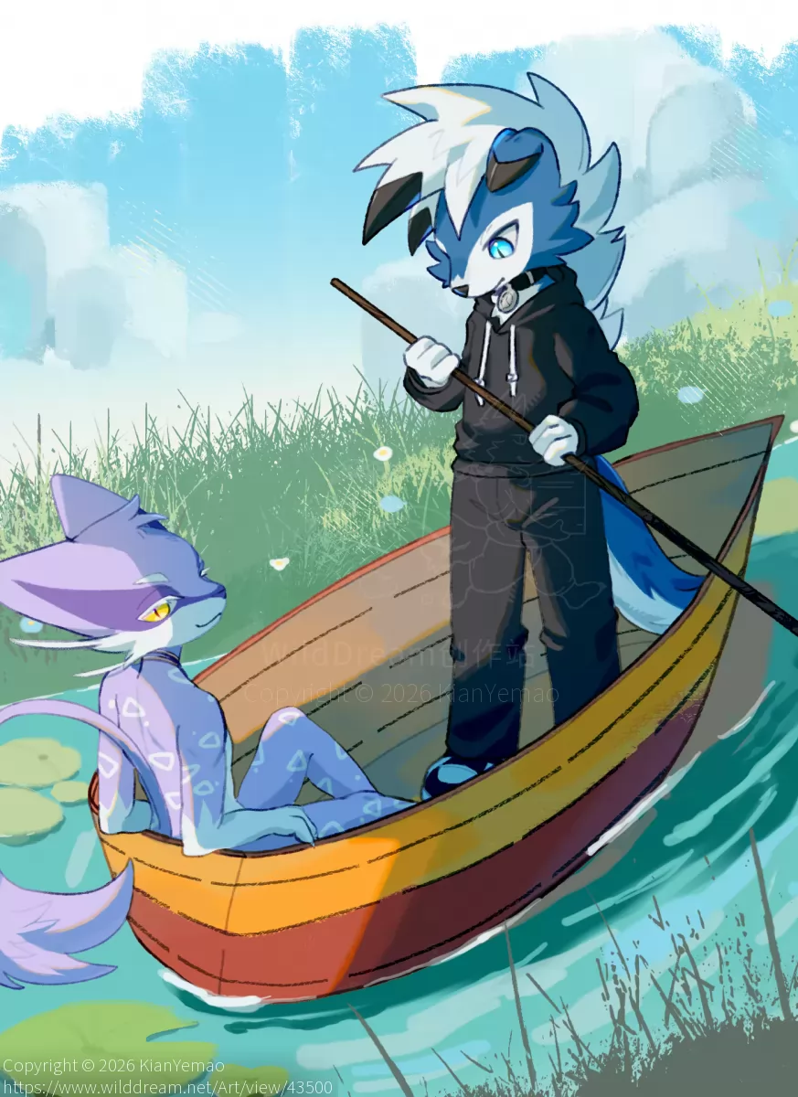 渡船 by KianYemao, furry, OC, 兽人, 宝可梦
