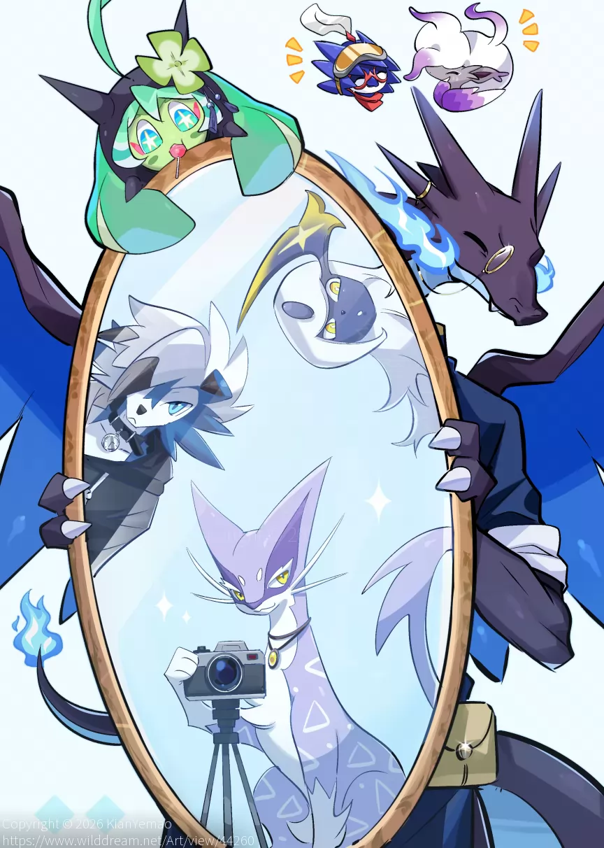 合影 by KianYemao, furry, OC, 兽, 兽人, 兽设, 宝可梦