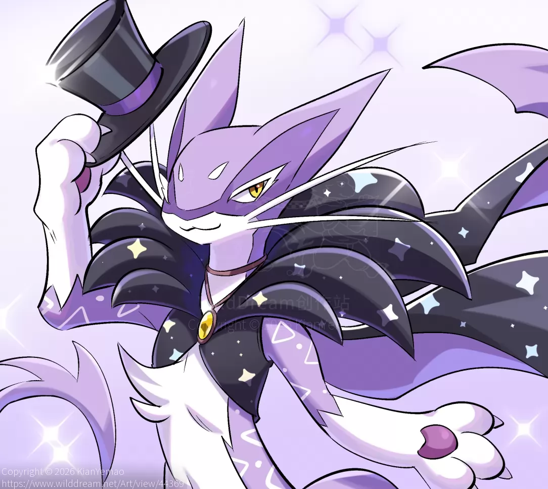 异色炫彩(？) by KianYemao, furry, OC, 兽人, 兽设, 宝可梦, 洛克王国
