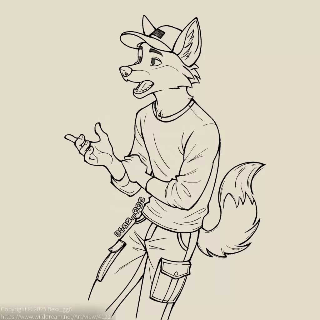 Wip Gaz Garrick by Bexx_gg6, Call of Duty , CoD, Commission , Digital, Digital art, Fox , Furry, Gaz , Kyle Garrick , Military , Red fox, Skinny , Tactical, Tail, Uniform, Yapping