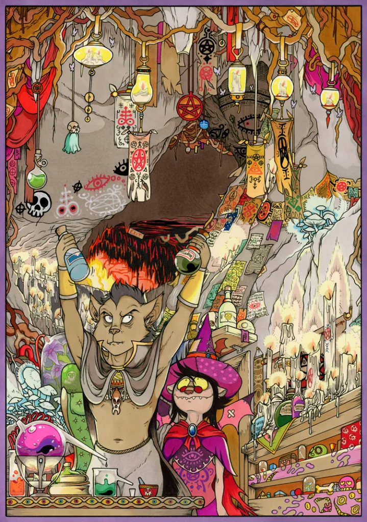 Happy Haunts materialize... by Motsaenggin, anthro, furry, kemono, shinto, ケモノ