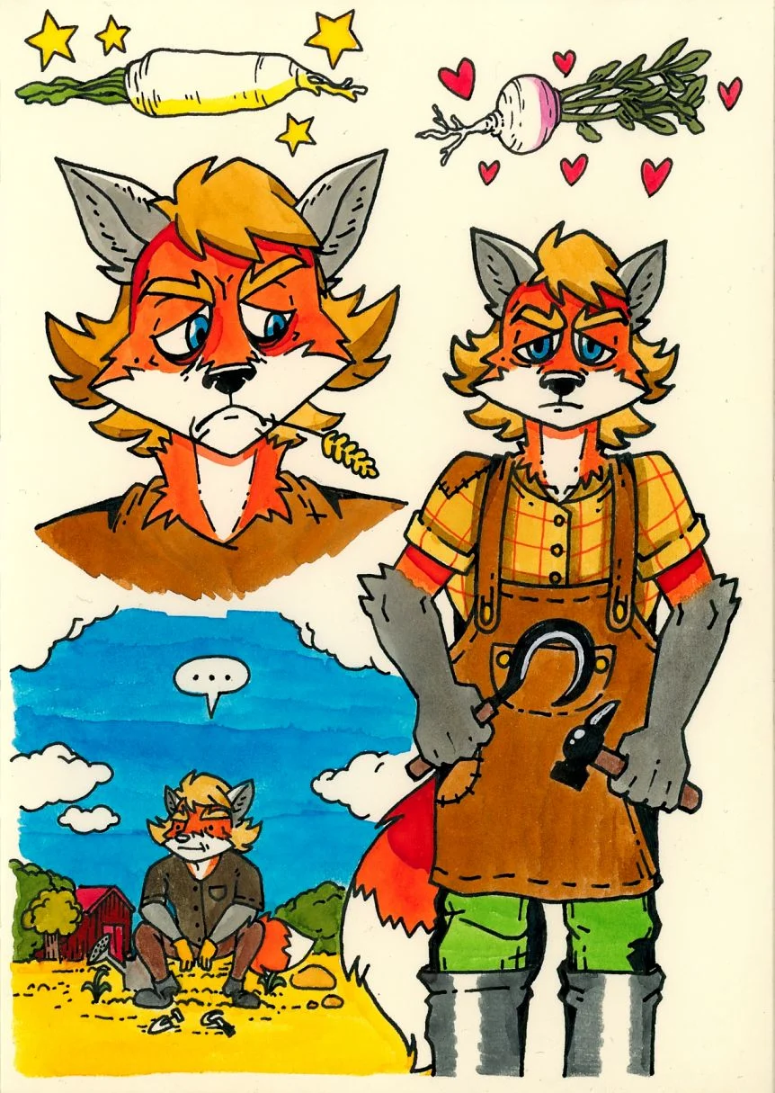 Snø by Motsaenggin, motsaenggin, male, furry, anthro, ケモノ, kemono, fox