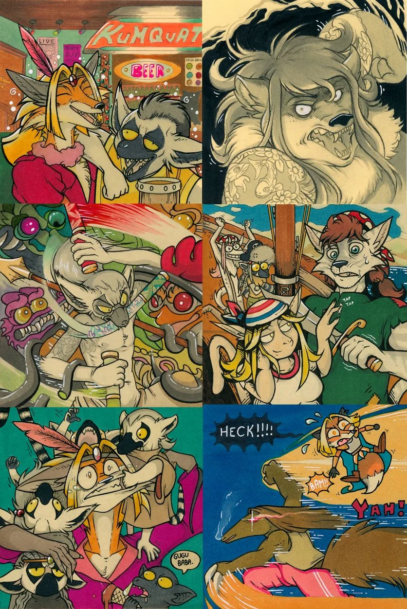Post-It Compilation 1 by Motsaenggin, motsaenggin, furry, anthro, ケモノ, kemono, postits