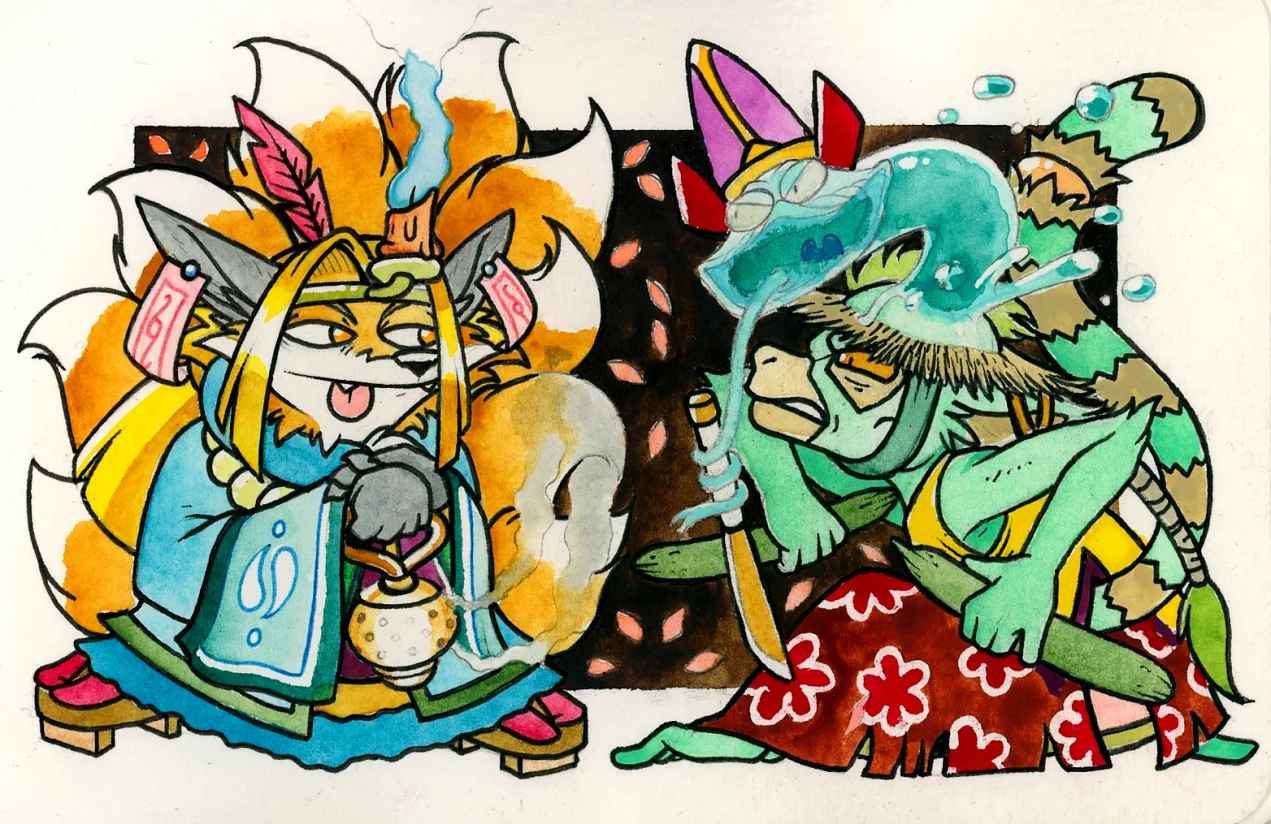 Yokai by Motsaenggin, furry, anthro, ケモノ, kemono, motsaenggin