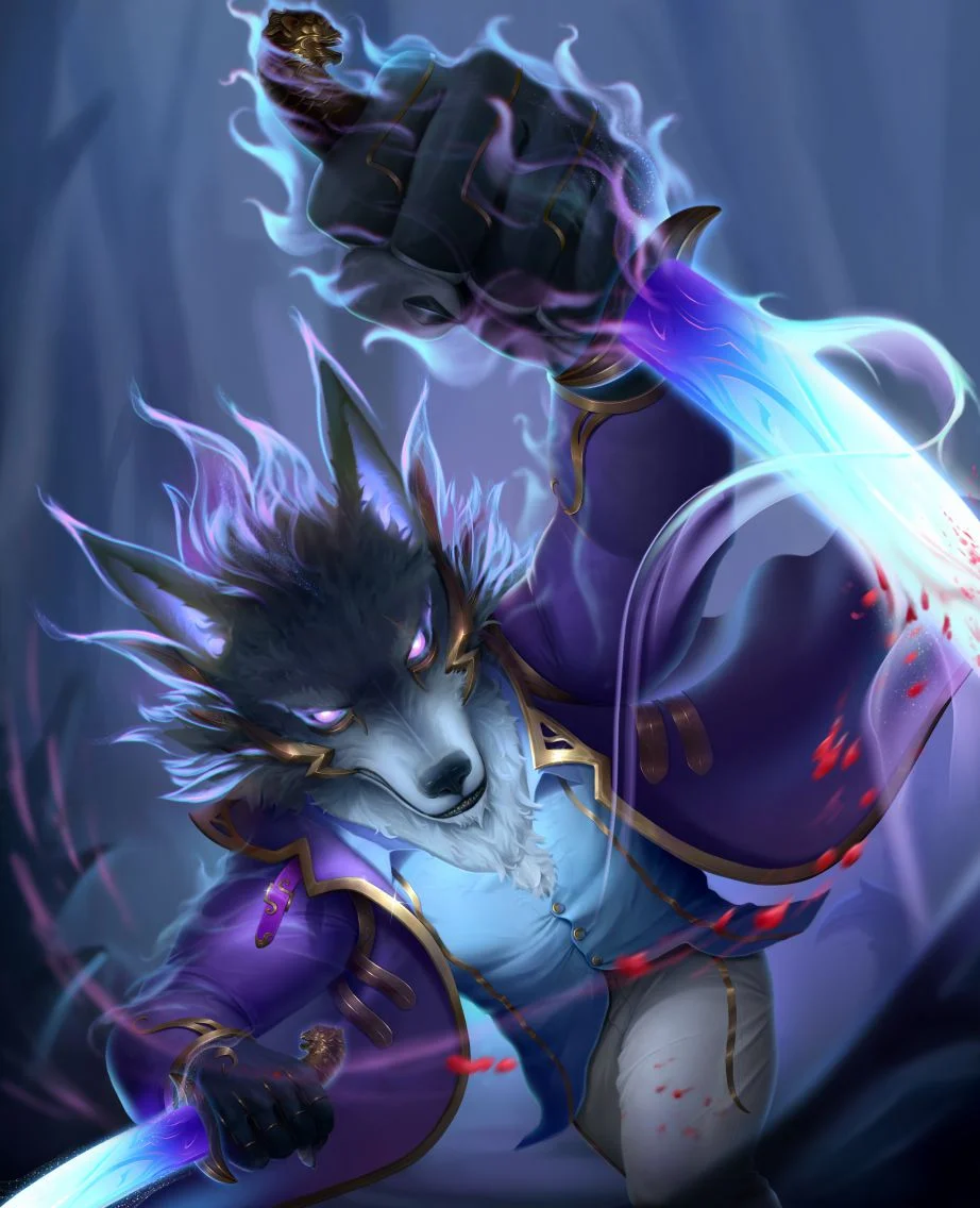 鸦木 by 寅虎, furry , 狼