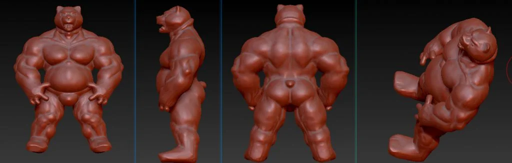 熊 by 寅虎, 3D