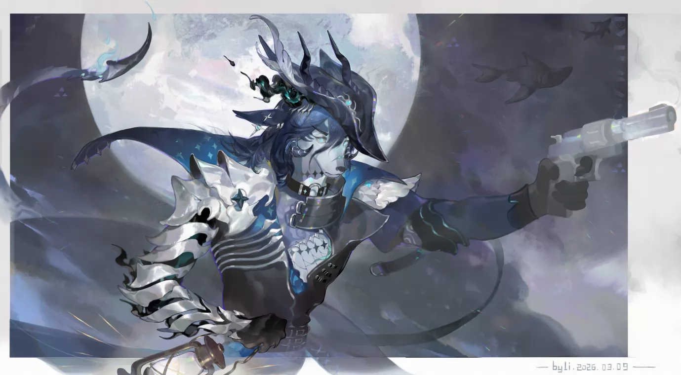 1000速涂摸鱼稿头像240 by 离i