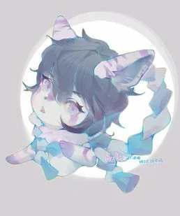 速涂摸鱼稿100R头像17 by 离i
