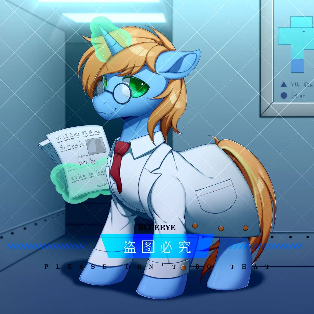 193-0419已付sy  by BlueEye, oc, pony, 委托, 小马, 板绘