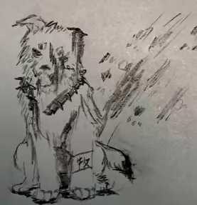 随手画—战损牧羊犬
