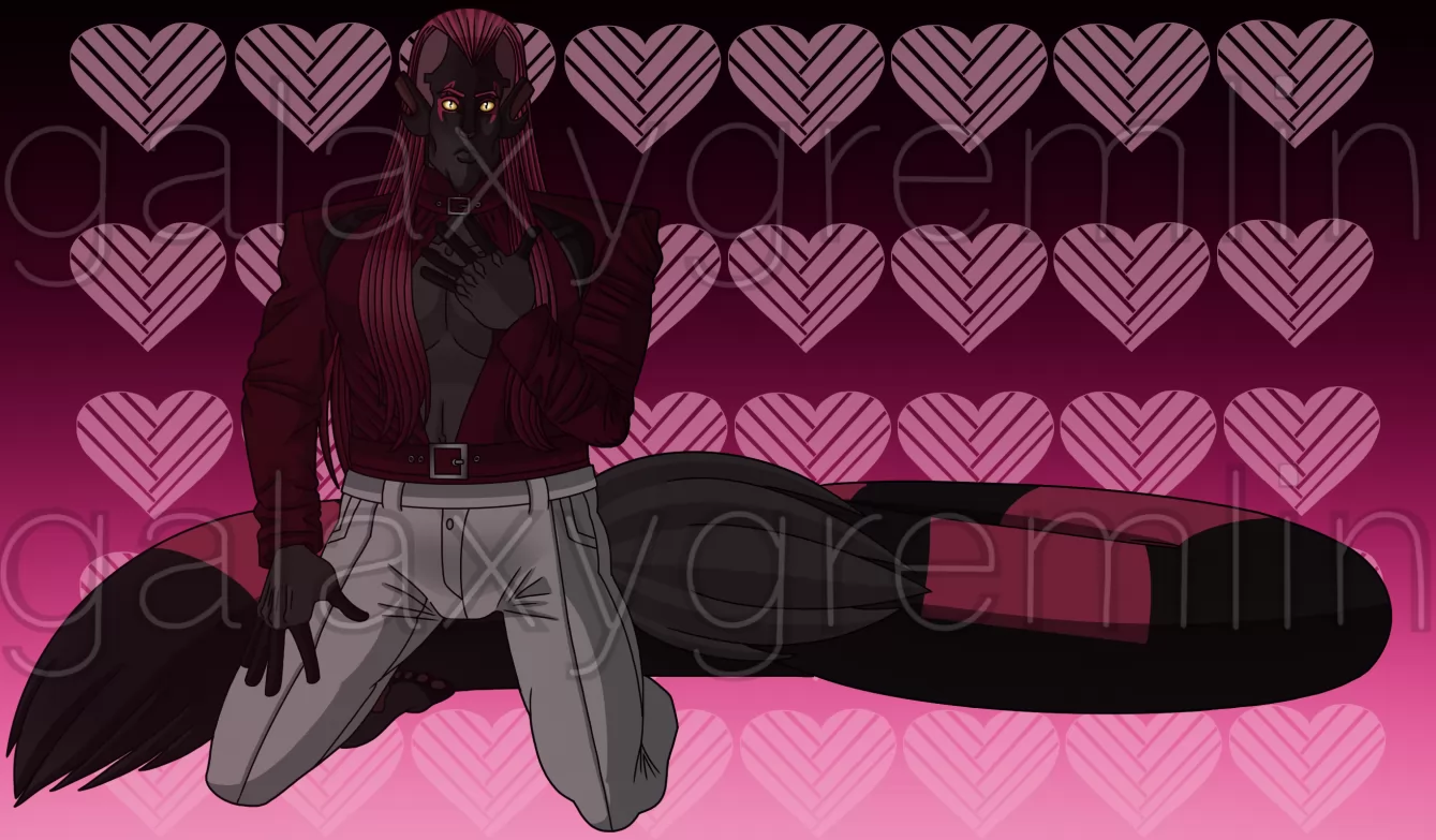 .:Romantic energy:. by galaxygremlin,  Originalspecies, alien, male, originalcharacter