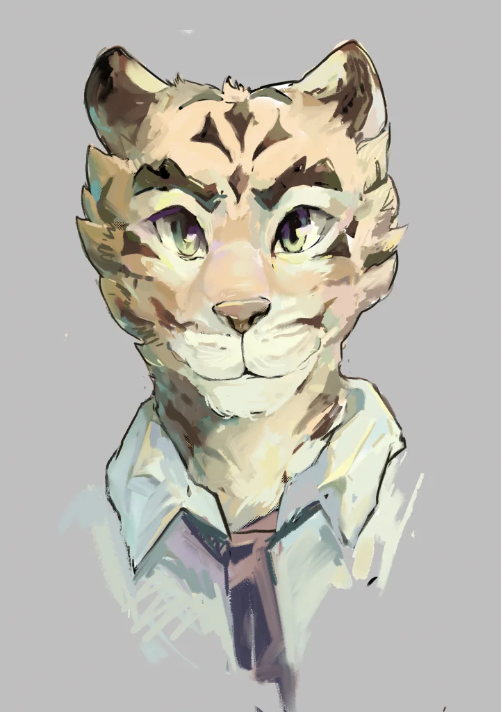 摸鱼 by unk0nw, 虎 