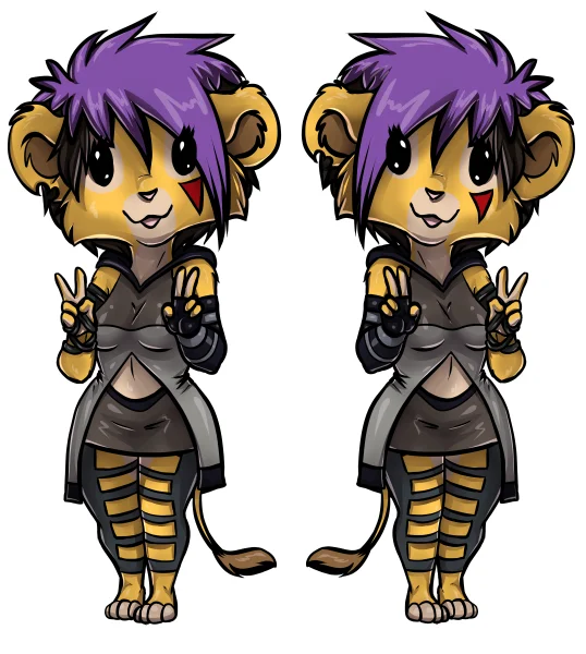 chibi 2 color by vilani