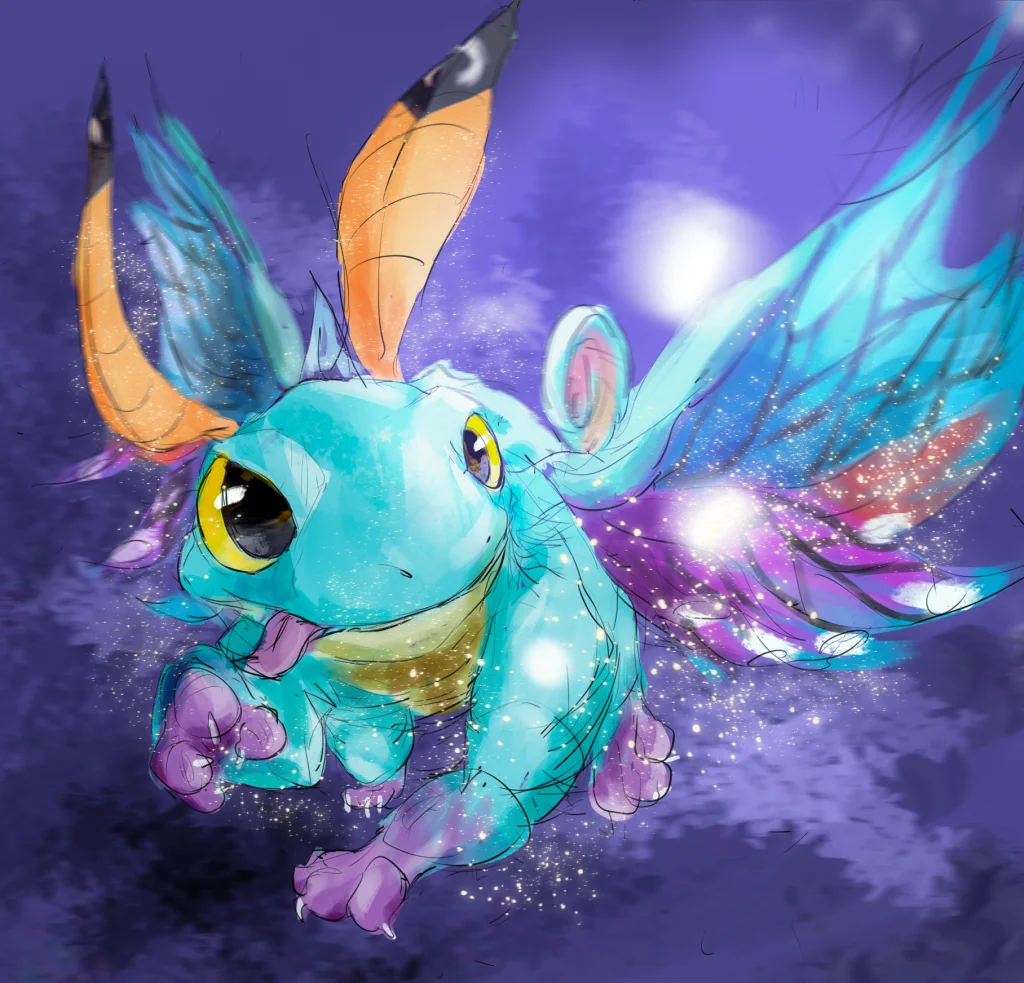 Doodle－Brightwing by 米諾, brightwing , fairy dragon, blizzard, doodle