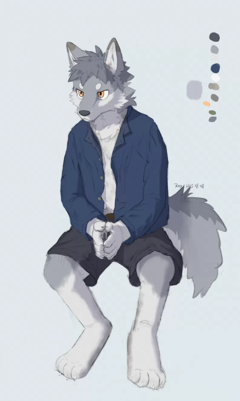 休息中的狼 by Rrex, 狼