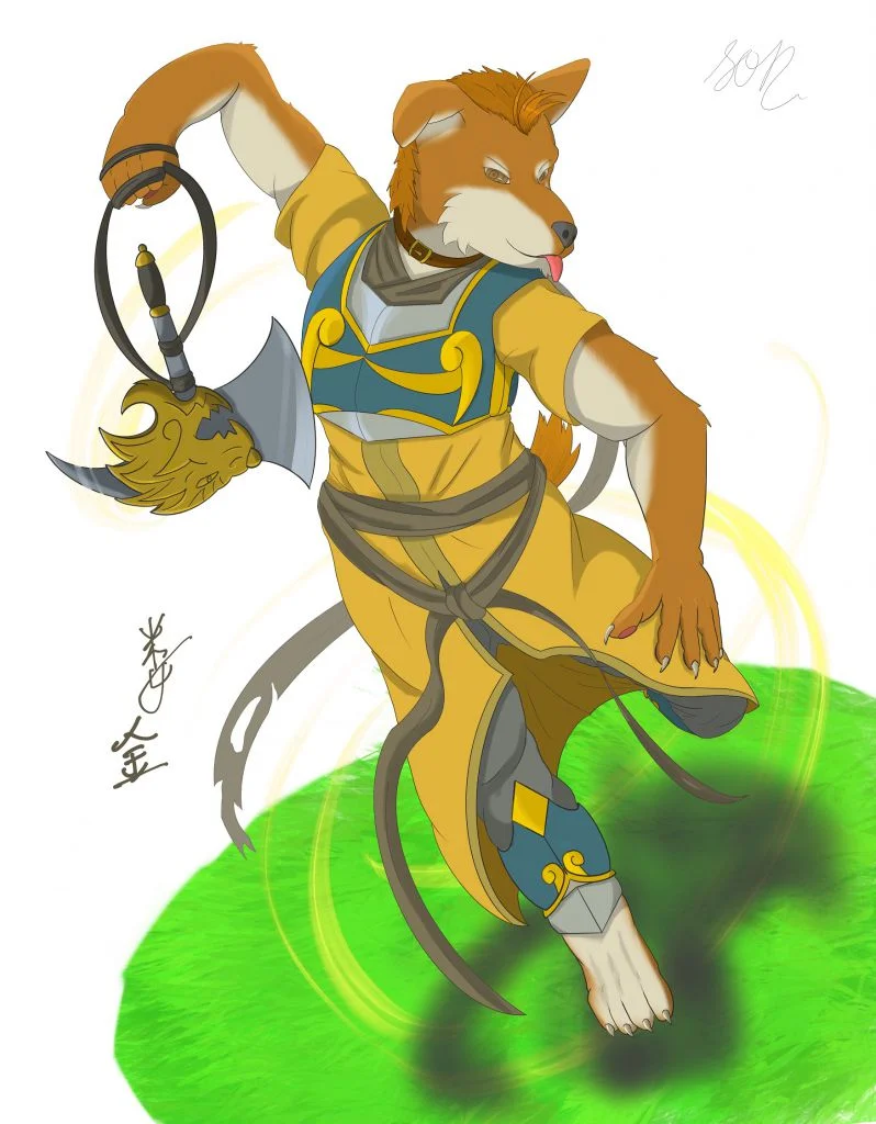 娄金星君 by SoDragom, 中華神獸, 擬獸人, 練習, 二十八星宿