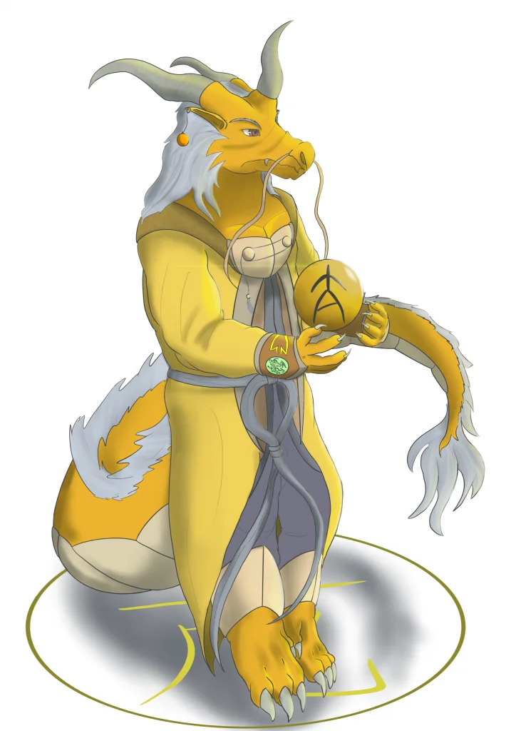 亢金龙 by SoDragom, 中華神獸, 擬獸人, 練習, 二十八星宿