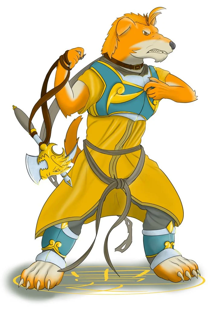 娄金狗 by SoDragom, 中華神獸, 擬獸人, 練習, 二十八星宿