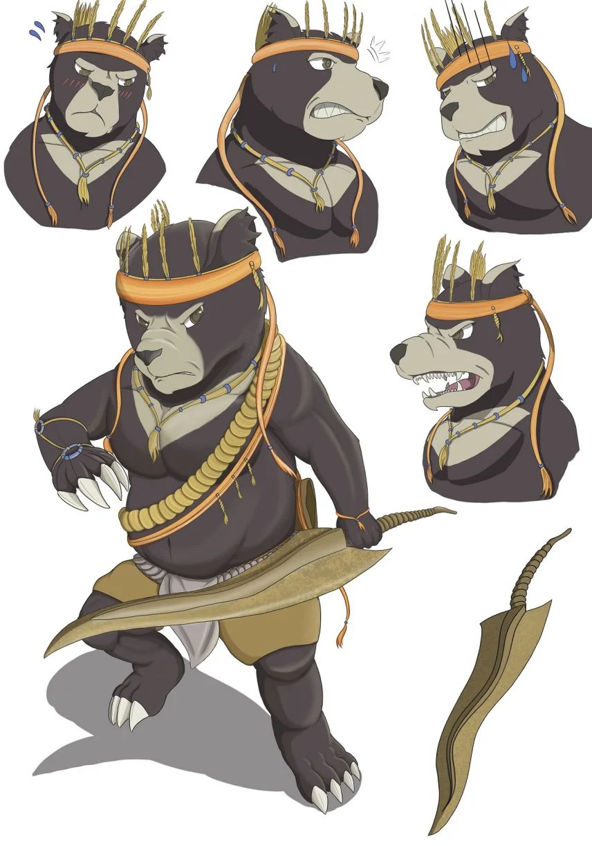 熊勇士 by SoDragom, 練習