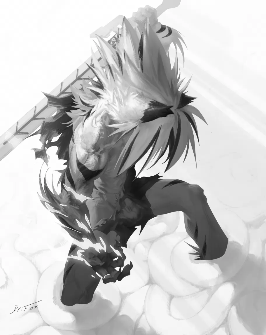 超帅虎源太 by Dr.Fox, 兽, 肌肉, 虎源太