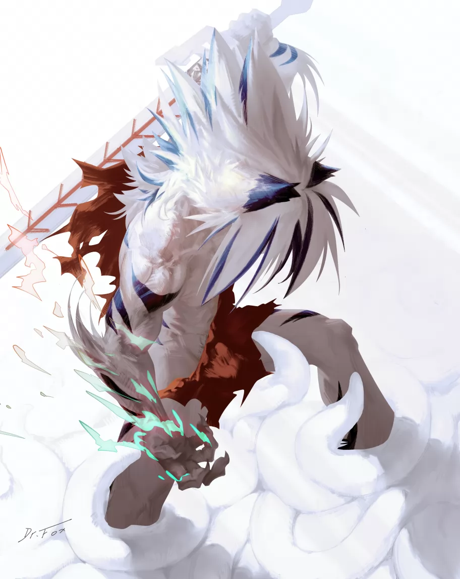 超帅虎源太 by Dr.Fox, 兽, 肌肉, 虎源太