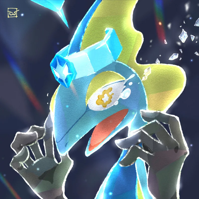最强的泪眼汪汪 by 巫鷹, 千面避役, 宝可梦