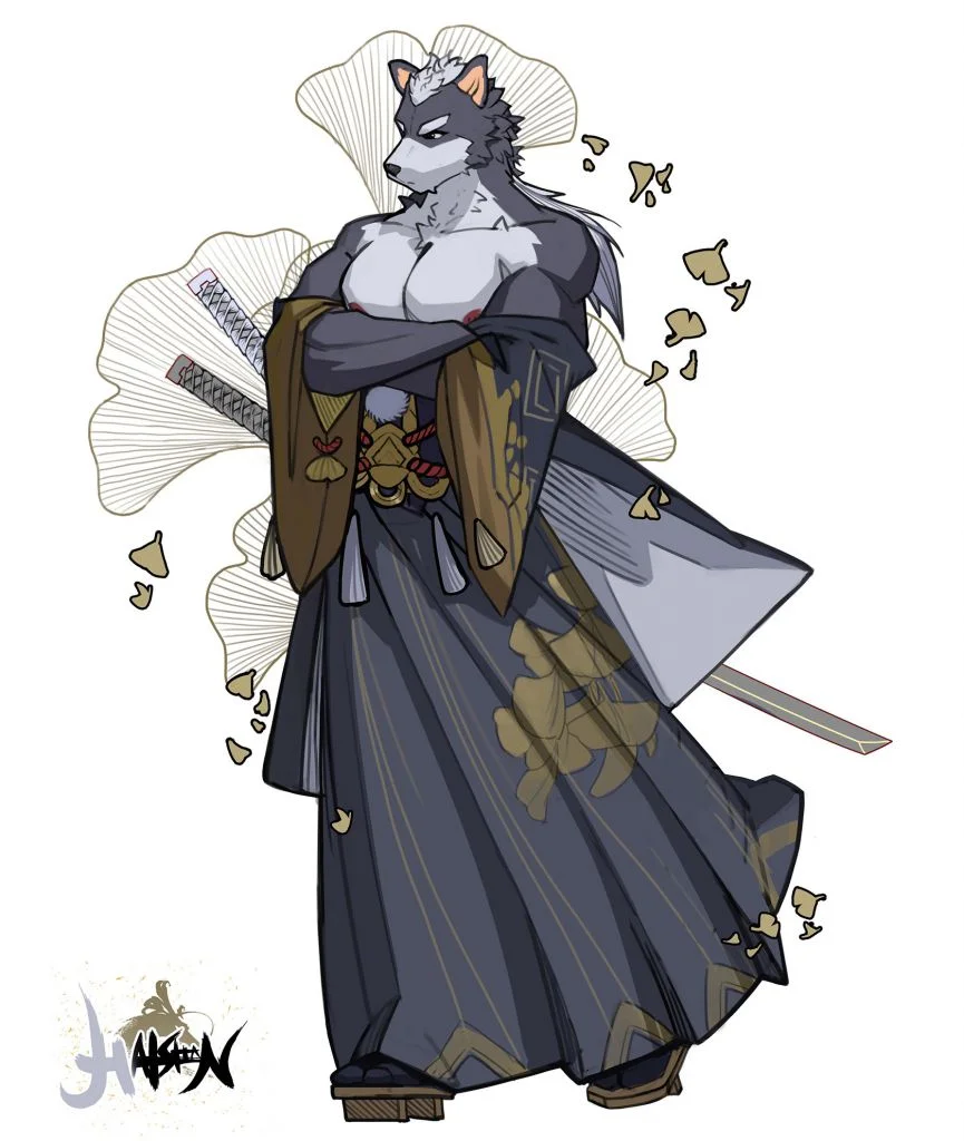 委托-和服 by 海山, 狼