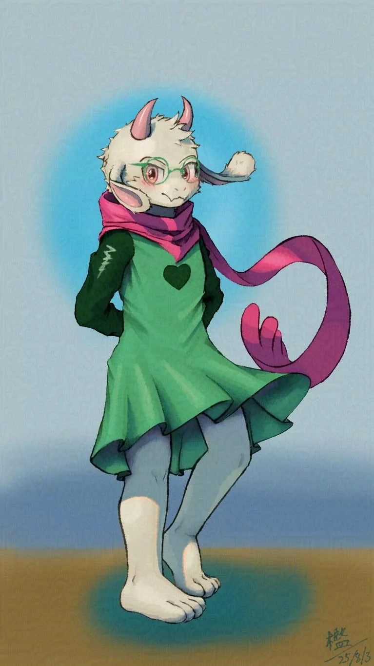 【Ralsei】 P-pose by 槛中盆景, deltarune, 三角符文