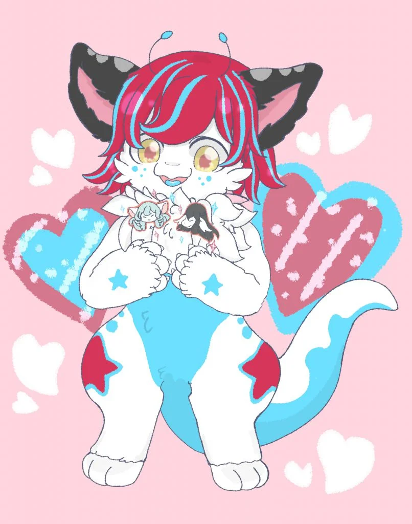是可爱beebye的奇美拉毛毛龙~ by 银色的骨头, furry, 毛毛龙, 赠图, 龙