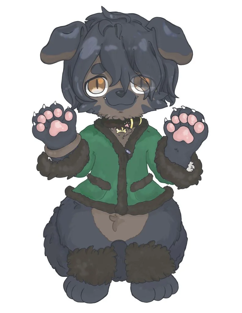 委托图图 by 银色的骨头, 委托, 狗, furry, 幻想生物