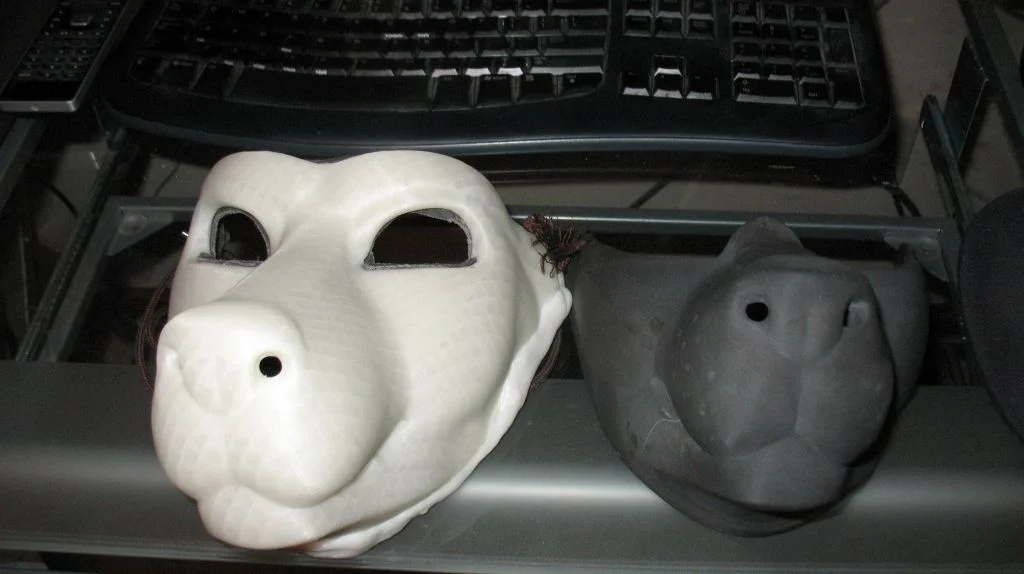 Wolf Mask version 1 and 2 by Jellofox, Wolf, Mask, Photo