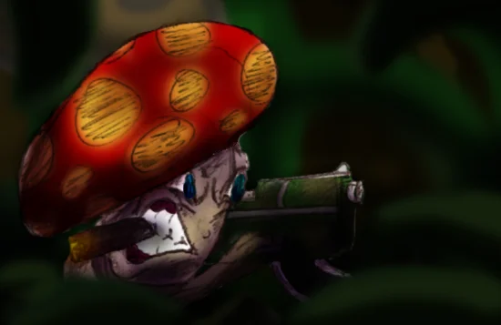 Mushroom Fungal Warfare by Jellofox, Mushroom, War
